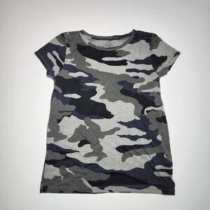 J.Crew Women Collector Tee Short Sleeve T-Shirt Grey Casual Size M